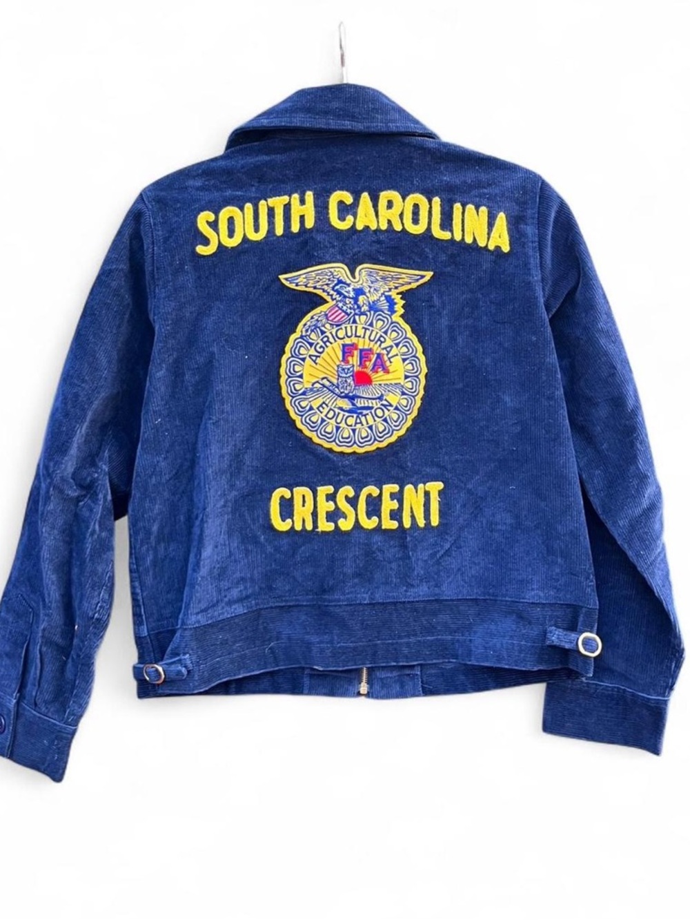 Vintage South Carolina Crescent FFA Blue Corduroy Jacket